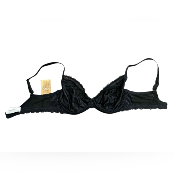 Chantelle NWT Black Lace Bra 34DD - Picture 3 of 5